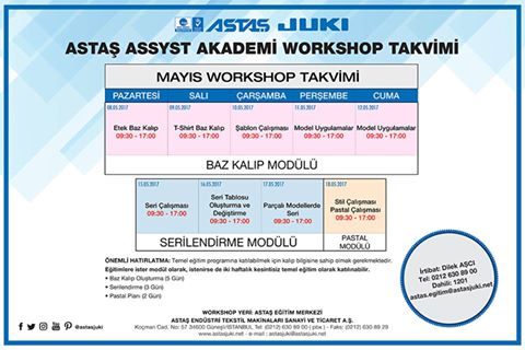Assyst Eğitimi Mayıs Ayı Workshop Takvimi